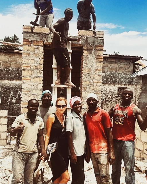 With the construction team